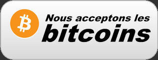 Paiement par bitcoins accepté